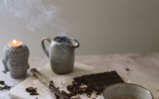 melted chocolate in a bowl