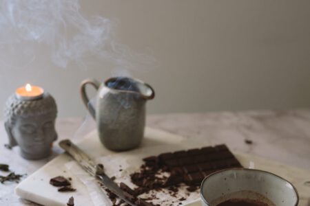 melted chocolate in a bowl